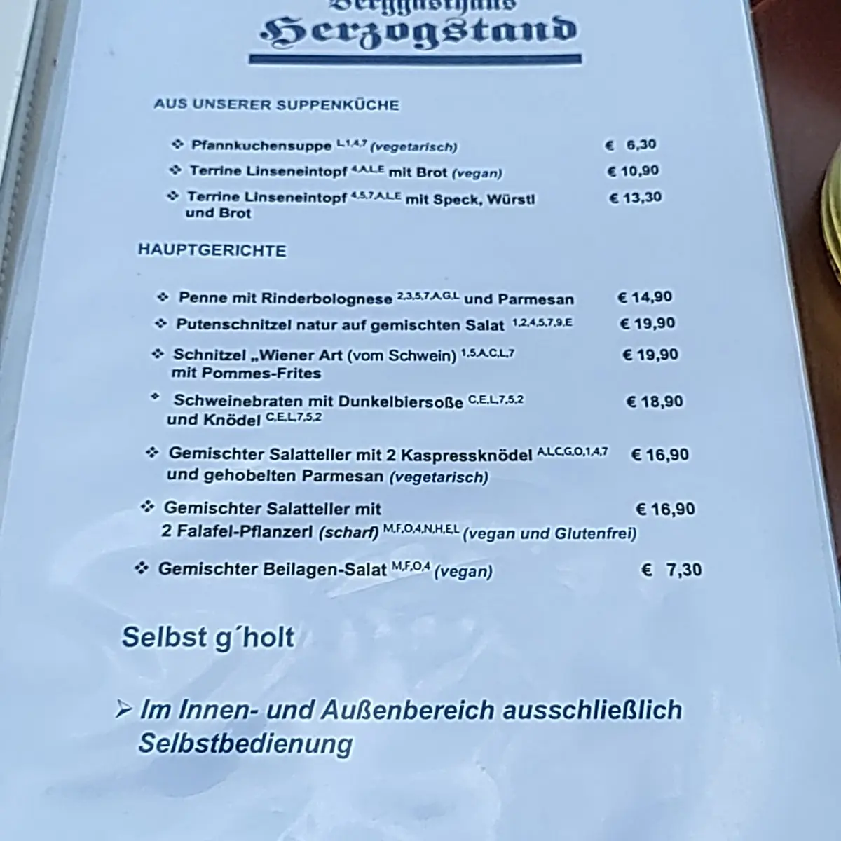 Speisekarte photo 3