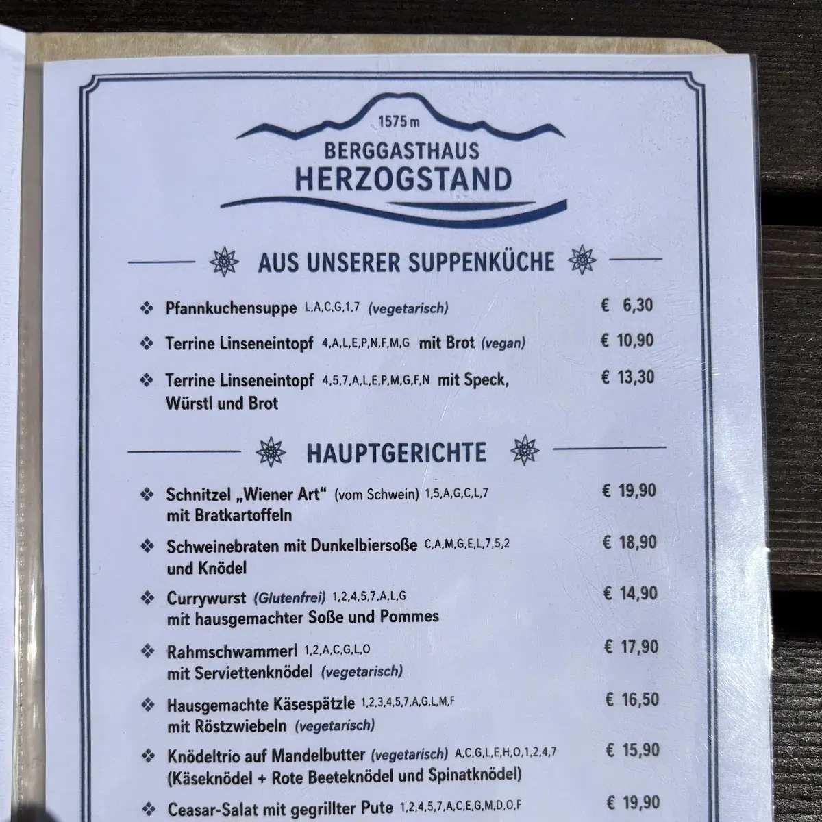Speisekarte photo 4