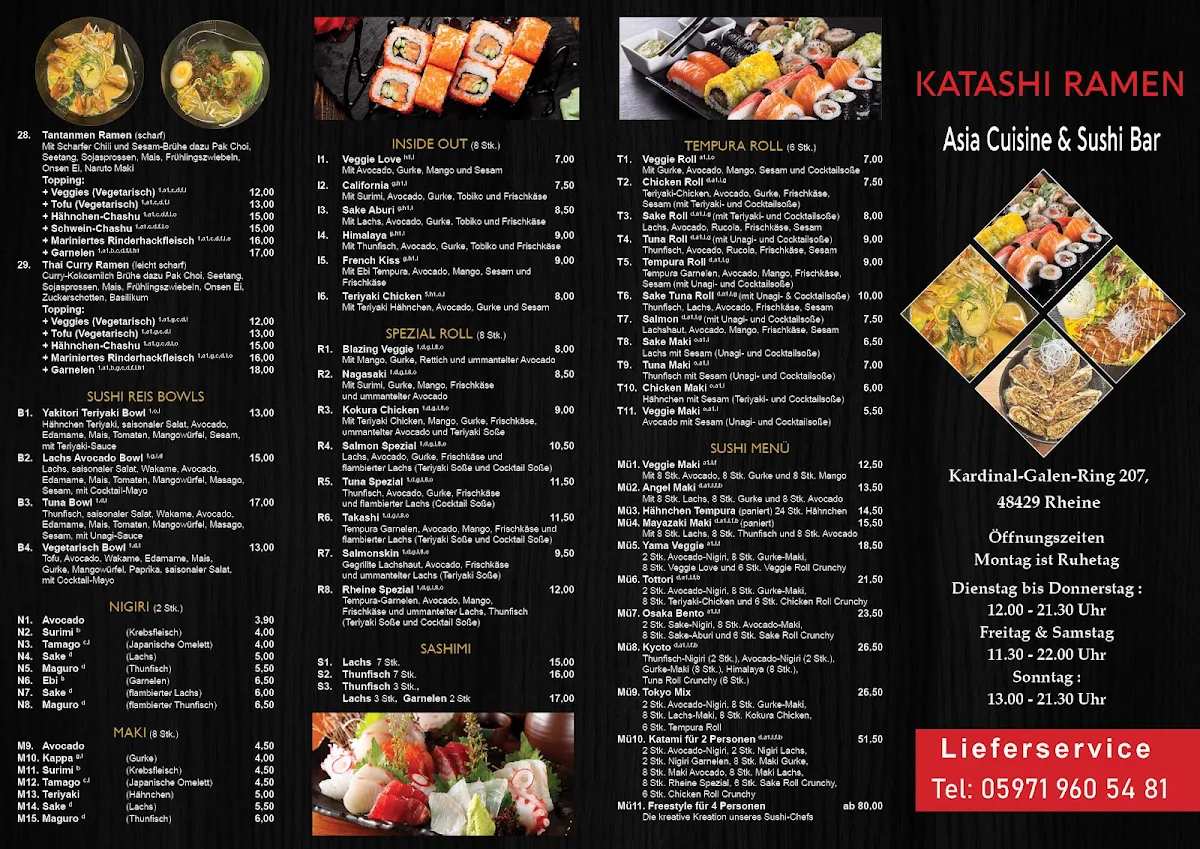 Speisekarte, Katashi Ramen