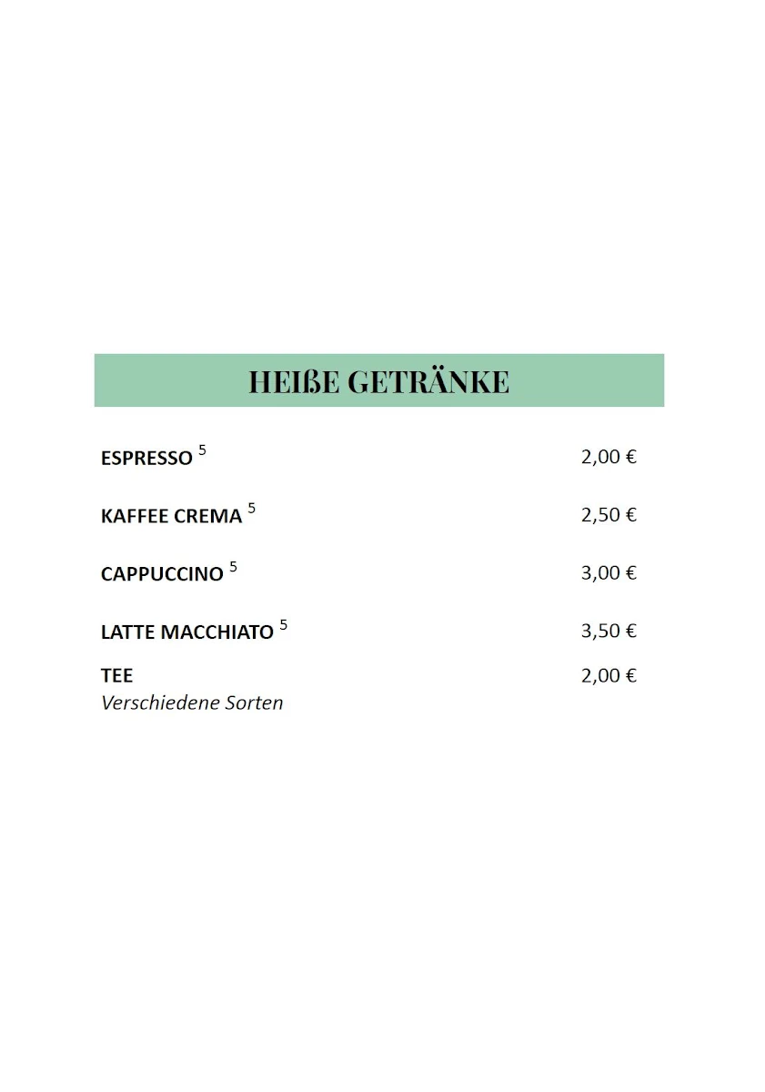 Speisekarte photo 5
