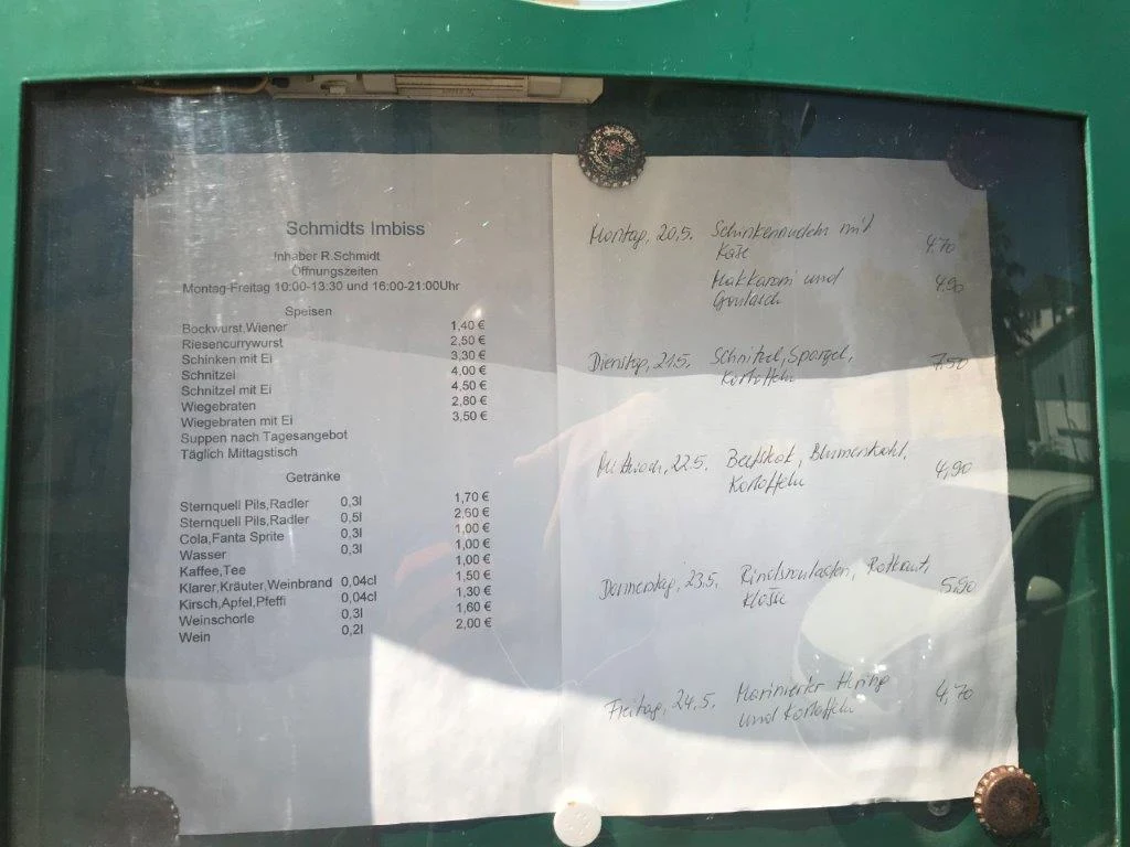 Speisekarte photo 2