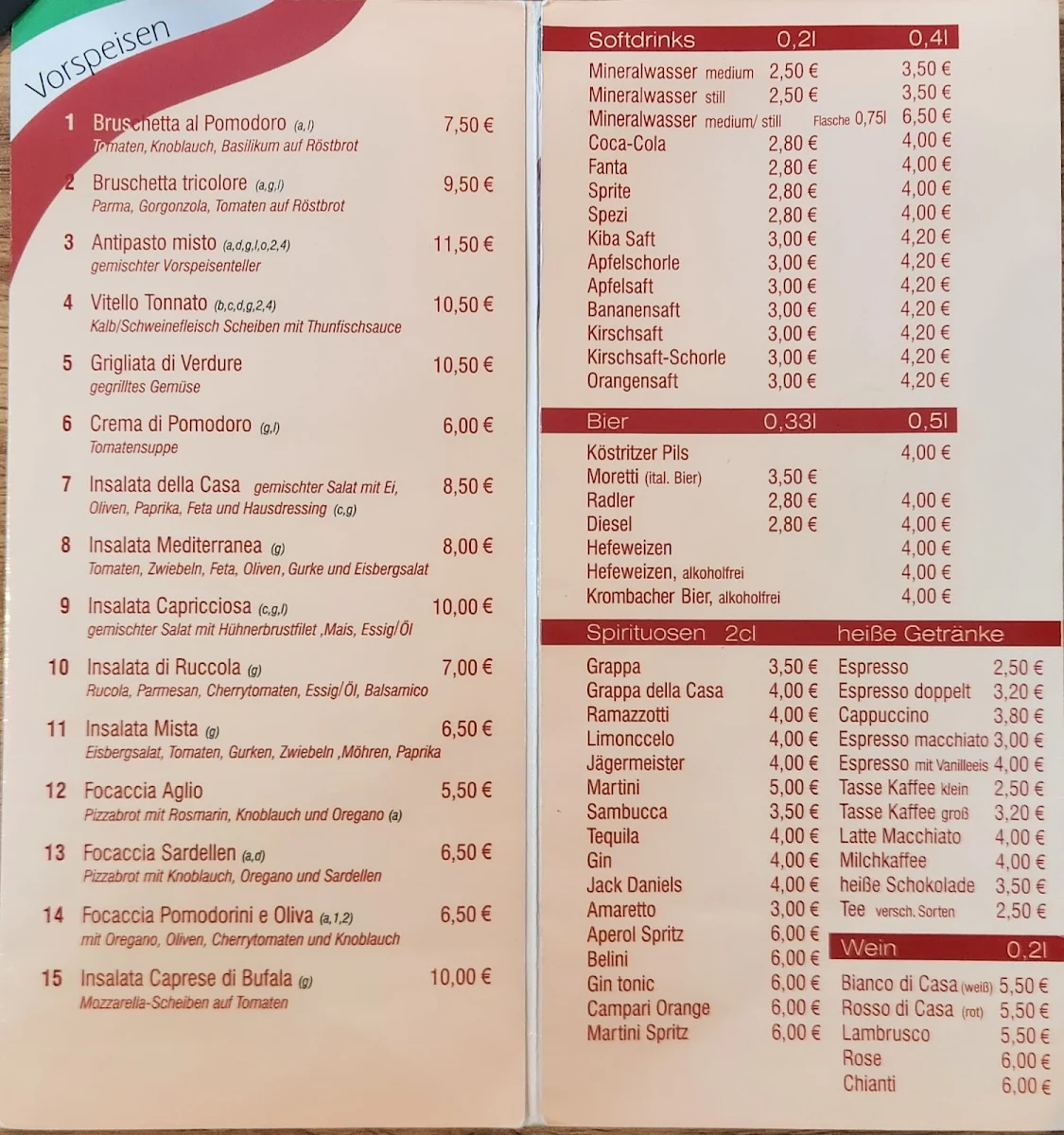 Speisekarte photo 1