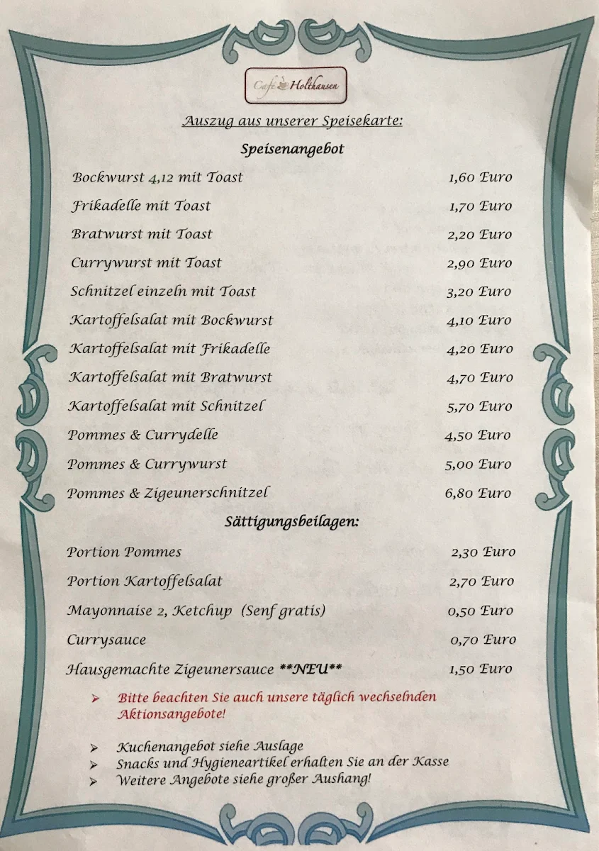 Speisekarte photo 1