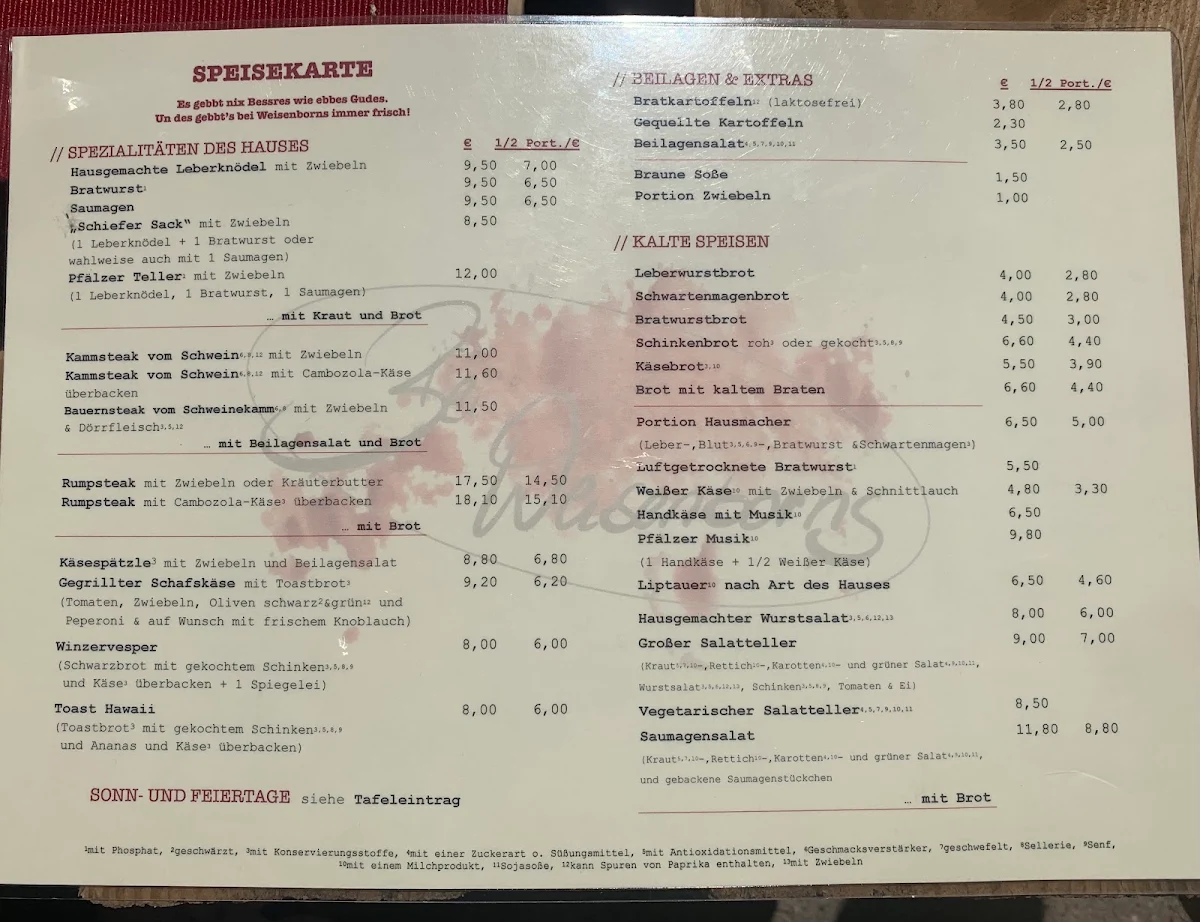 Speisekarte photo 1