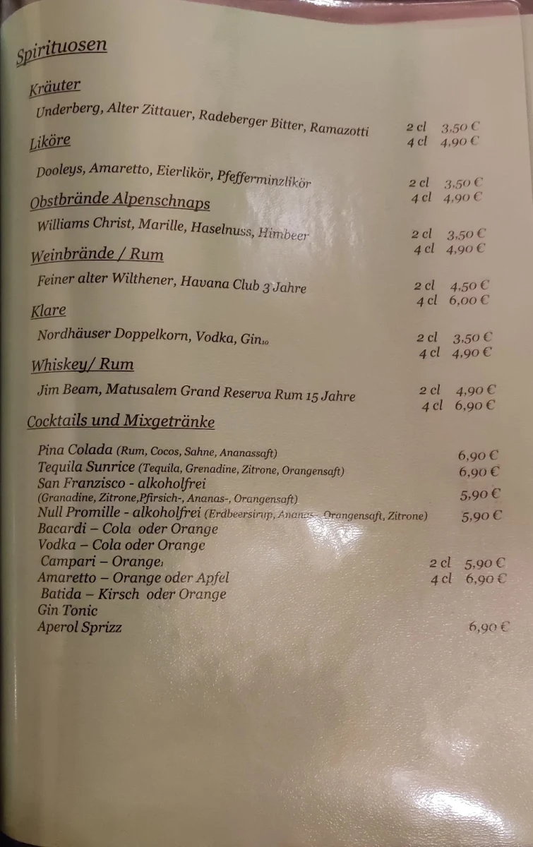 Speisekarte photo 2
