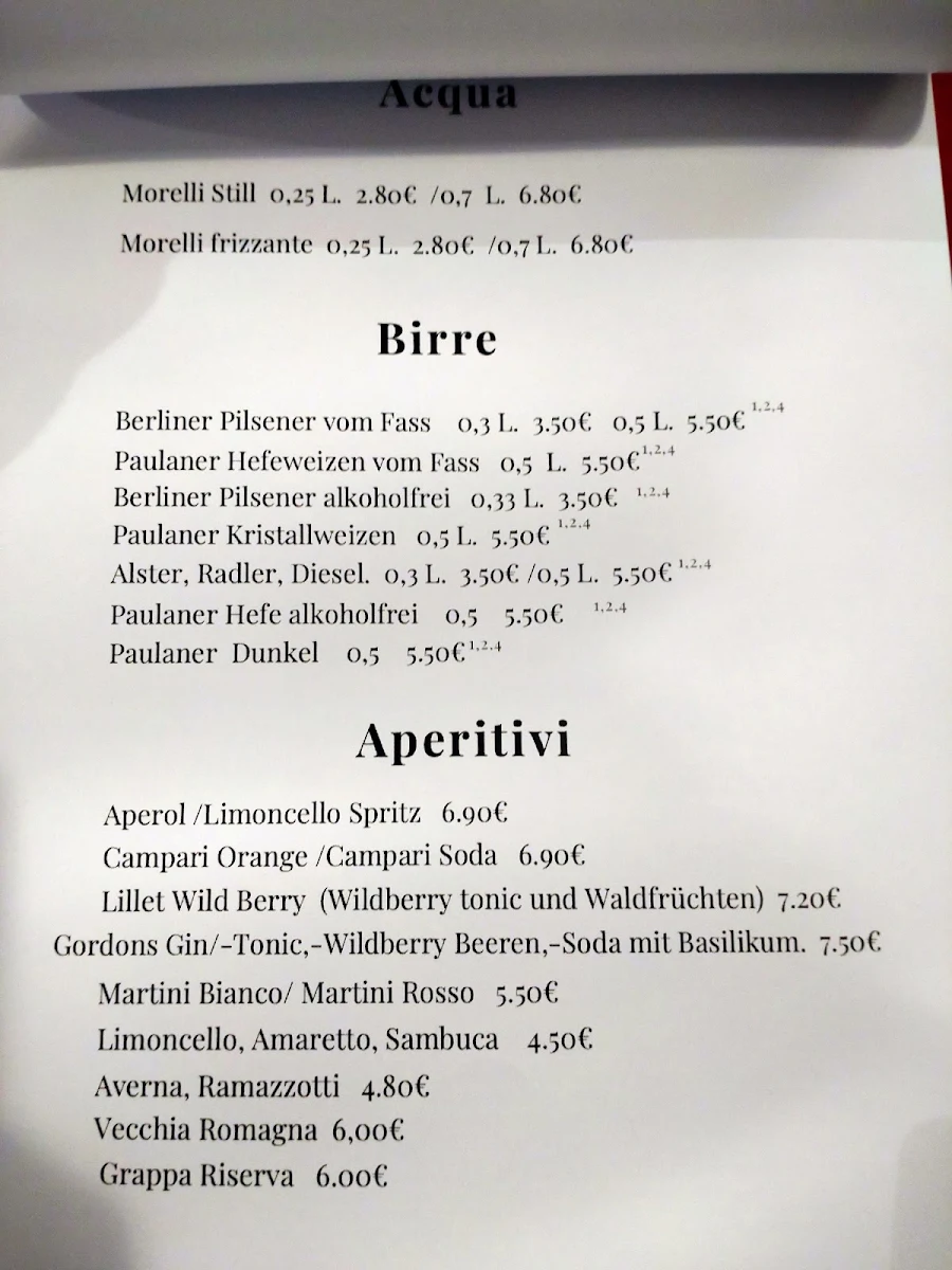 Speisekarte photo 3