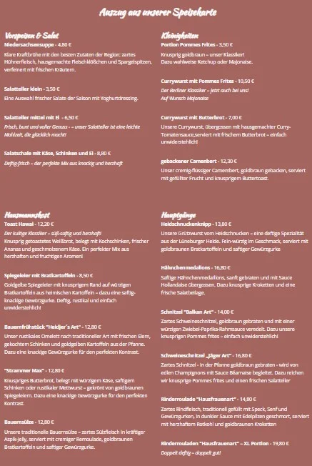 Speisekarte photo 1