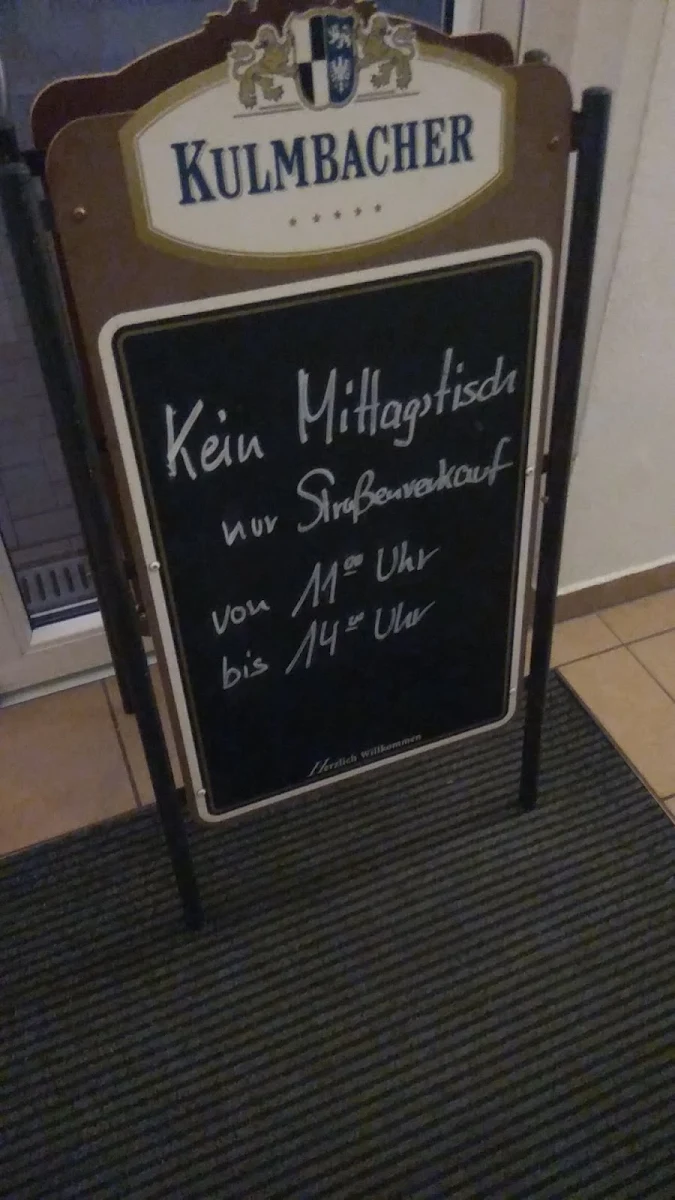 Speisekarte, Zum Kulmbacher Hähnchenwirt