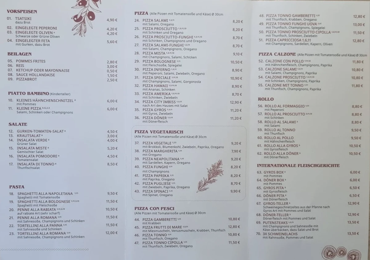 Speisekarte photo 1