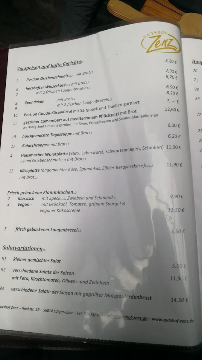 Speisekarte photo 2