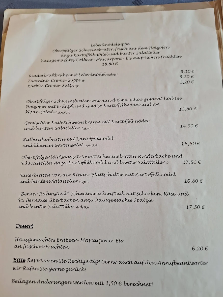 Speisekarte photo 1