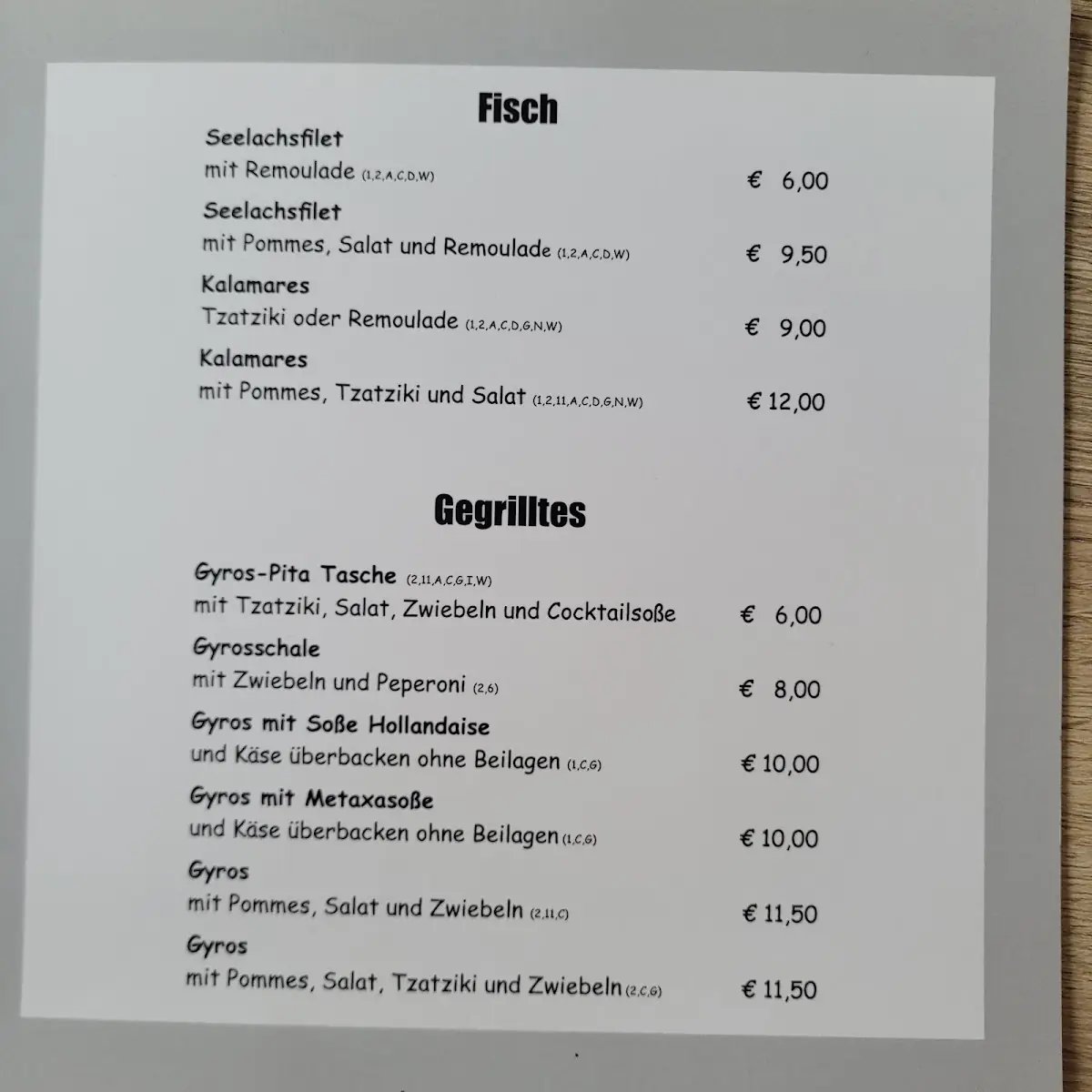Speisekarte photo 7