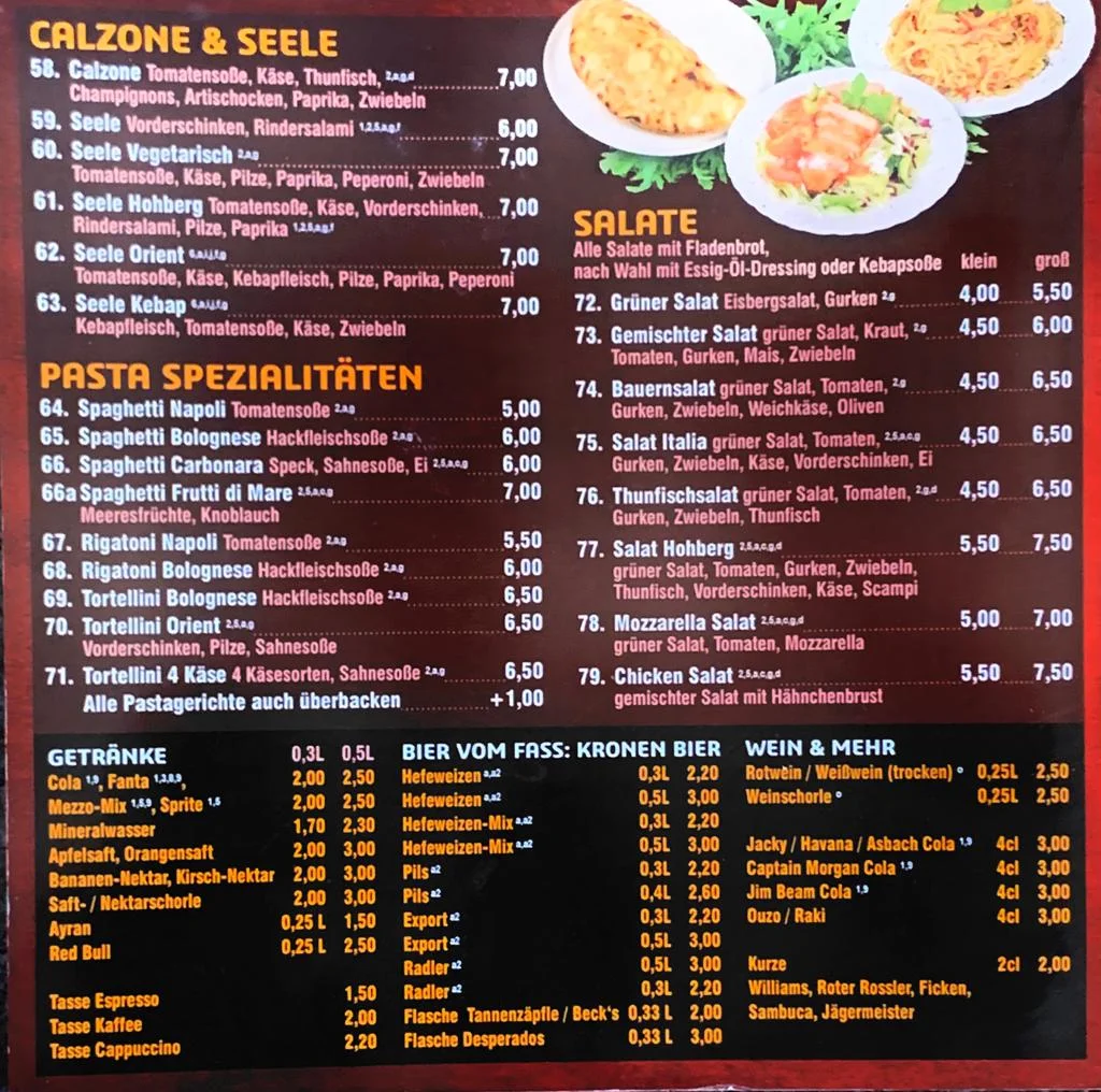 Speisekarte photo 5