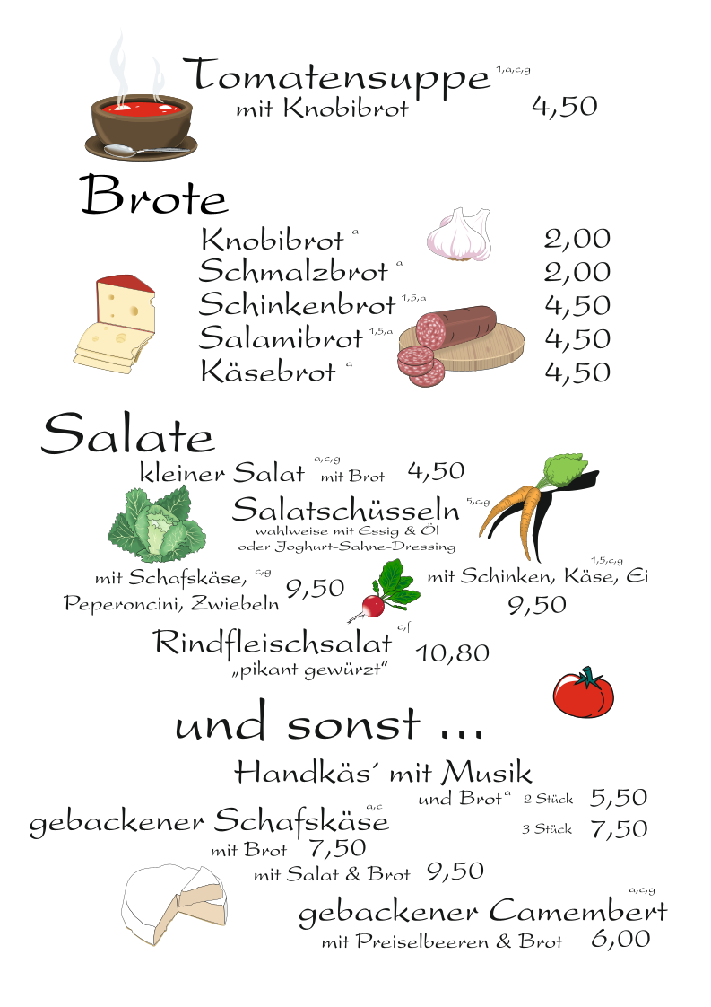 Speisekarte photo 1