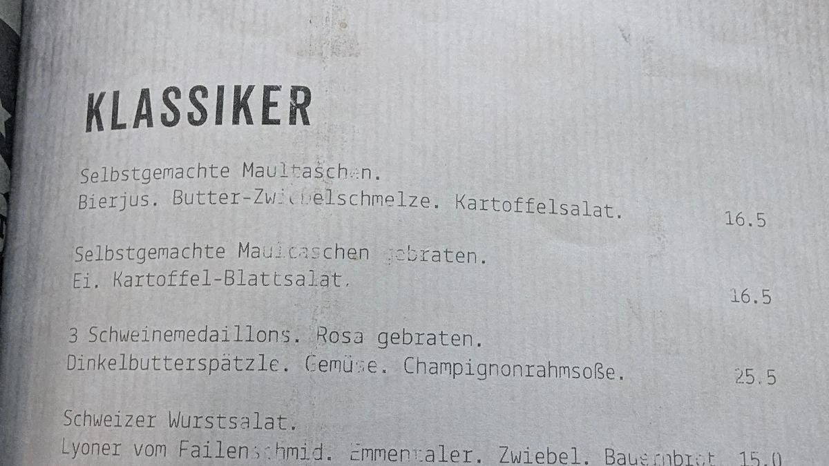 Speisekarte photo 1