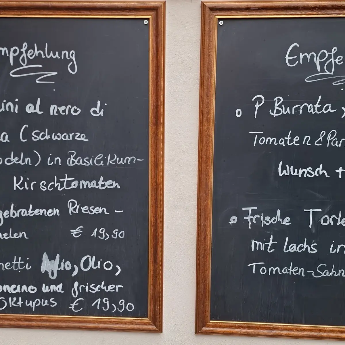 Speisekarte, Ristorante Da Luigi