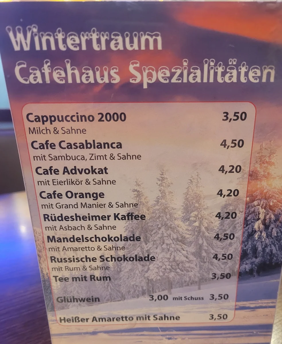 Speisekarte, Marco San Eiscafe