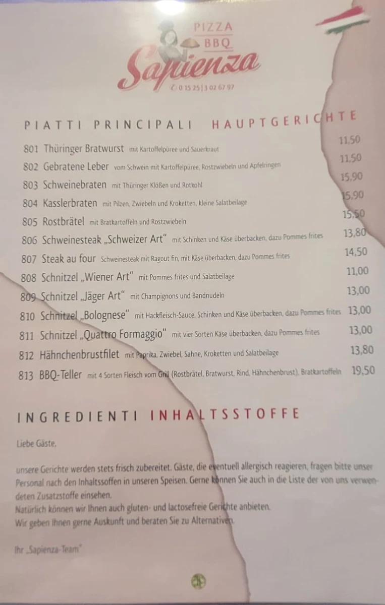 Speisekarte photo 3
