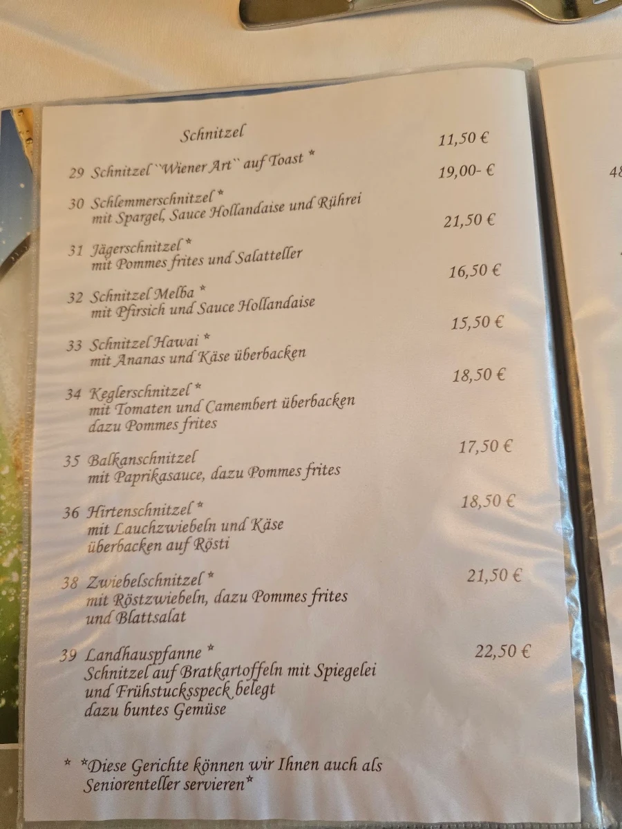 Speisekarte photo 1