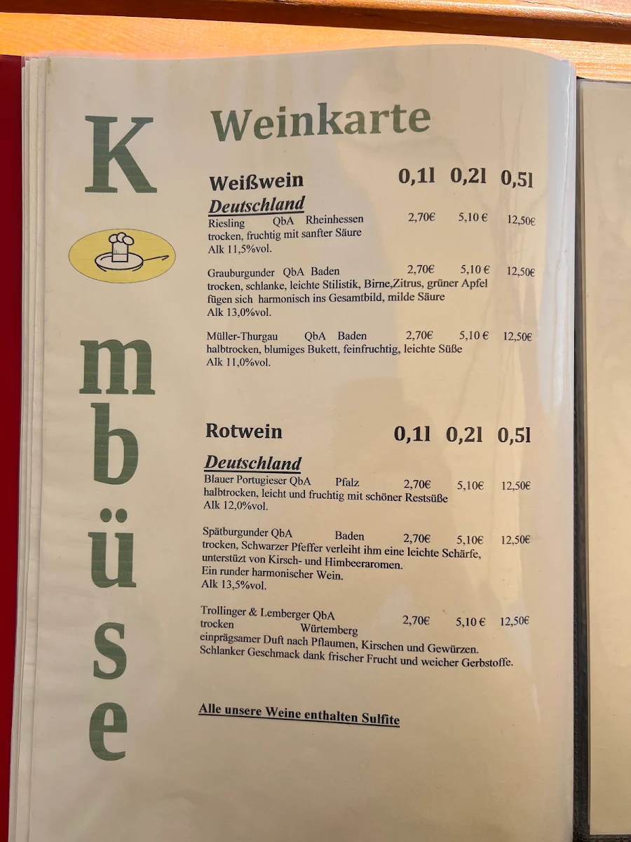 Speisekarte photo 2