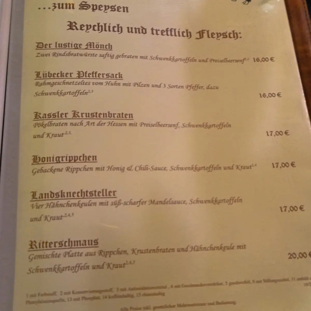 Speisekarte photo 3
