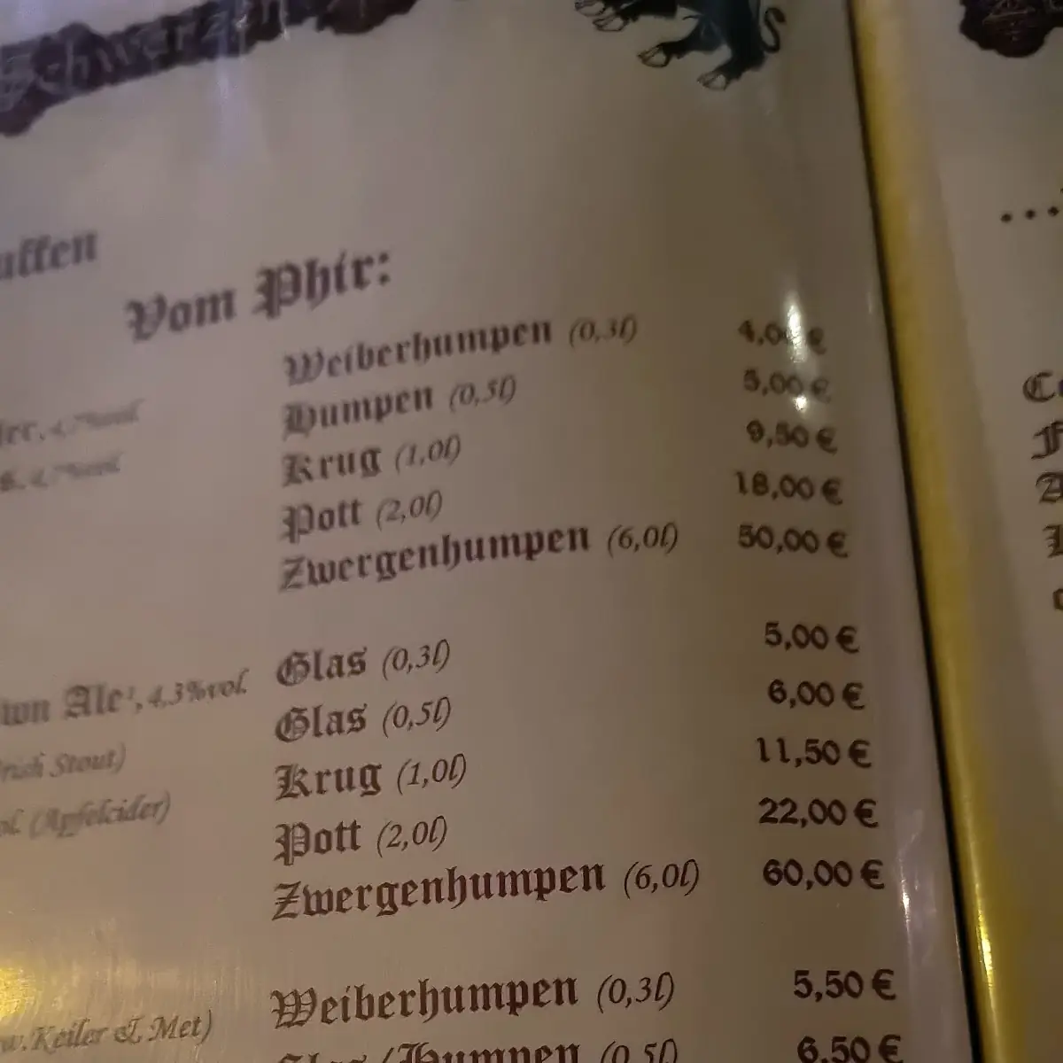 Speisekarte photo 5