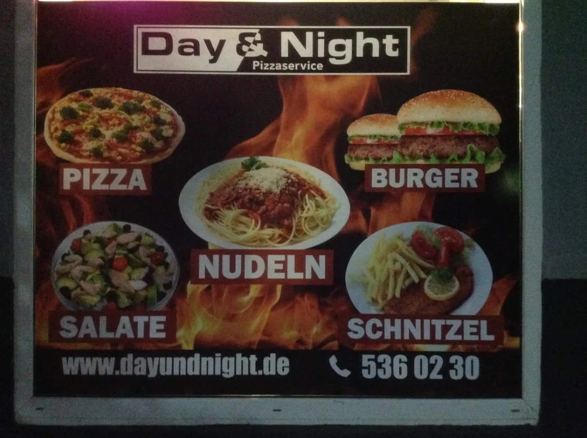 Speisekarte, Day & Night Pizzaservice Ebersbach