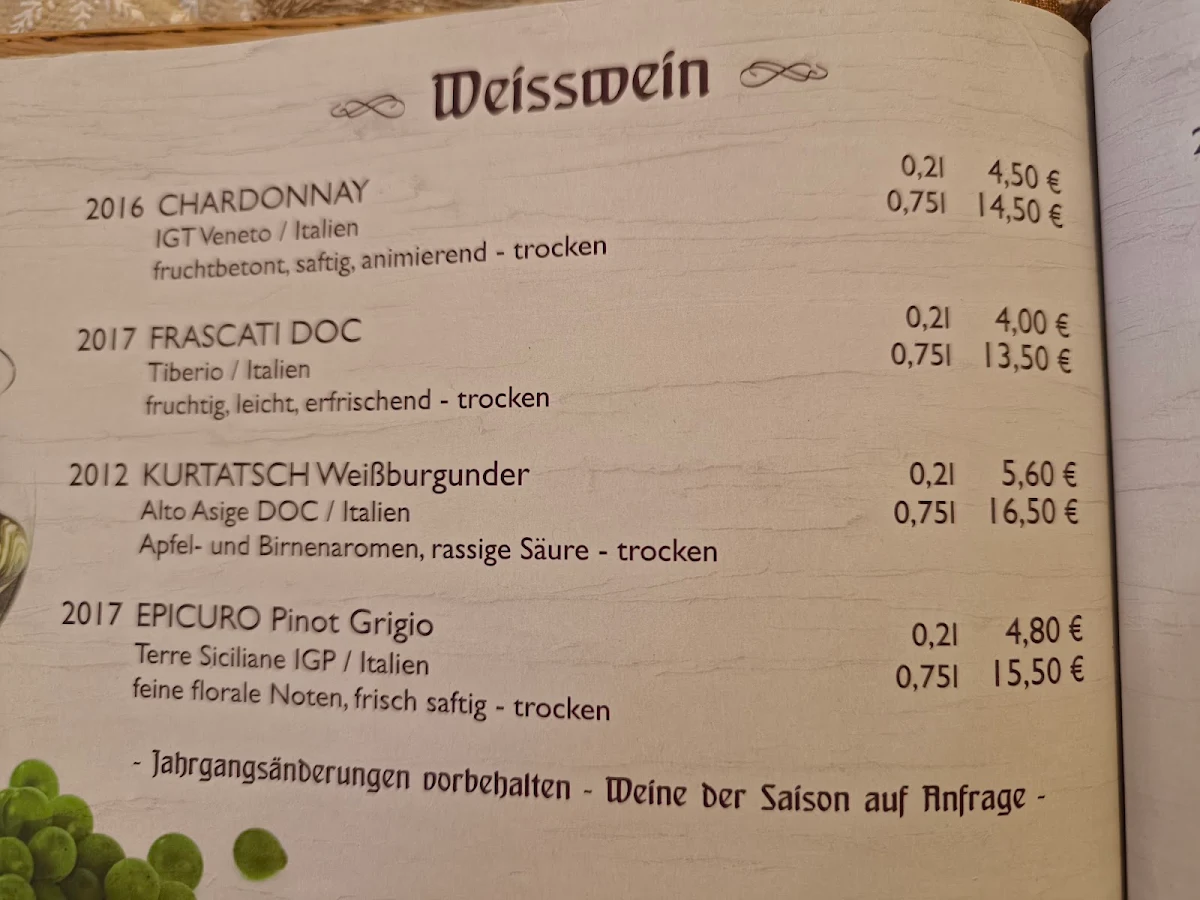 Speisekarte photo 1