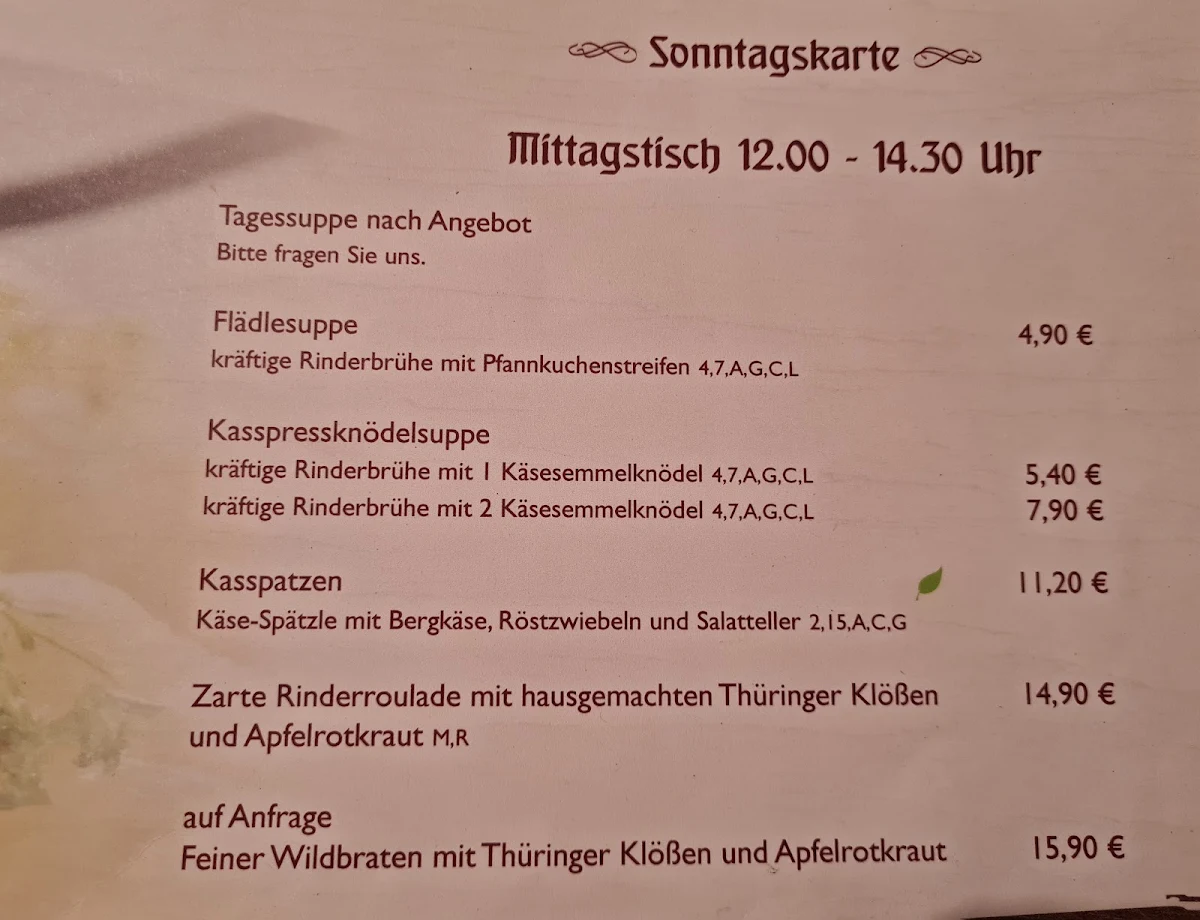 Speisekarte photo 4