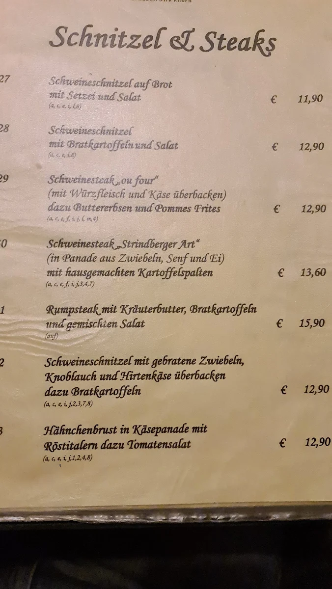 Speisekarte photo 5