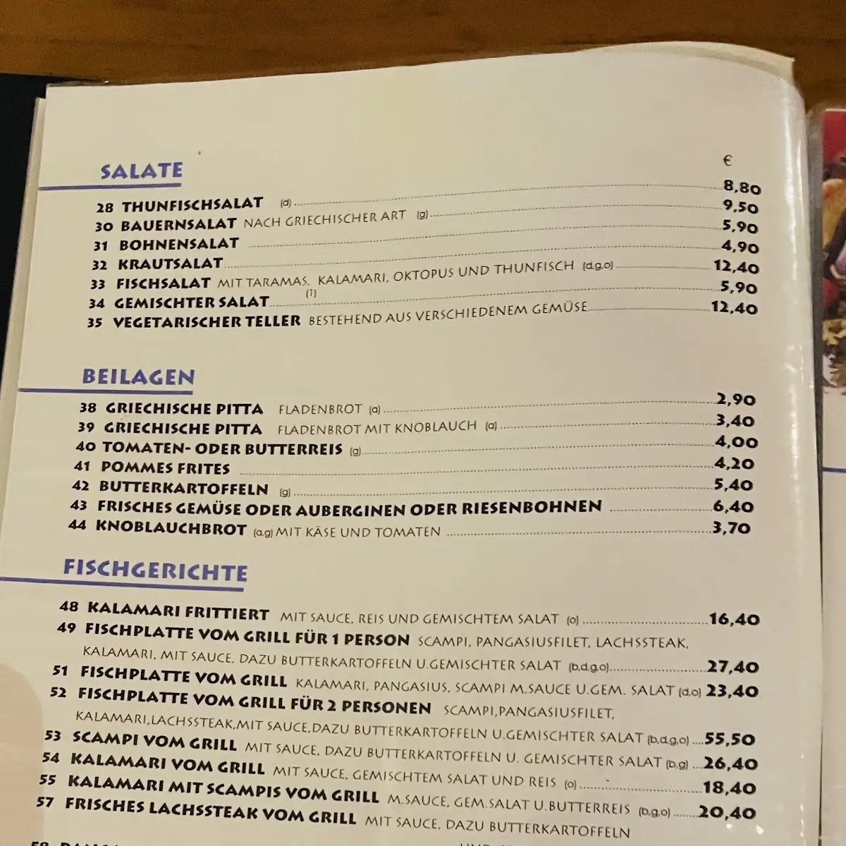 Speisekarte photo 9