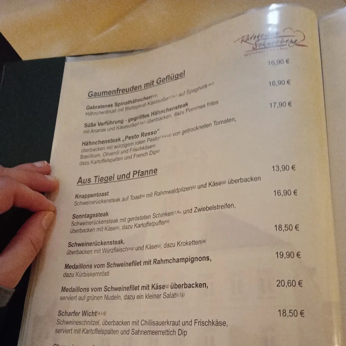 Speisekarte photo 2