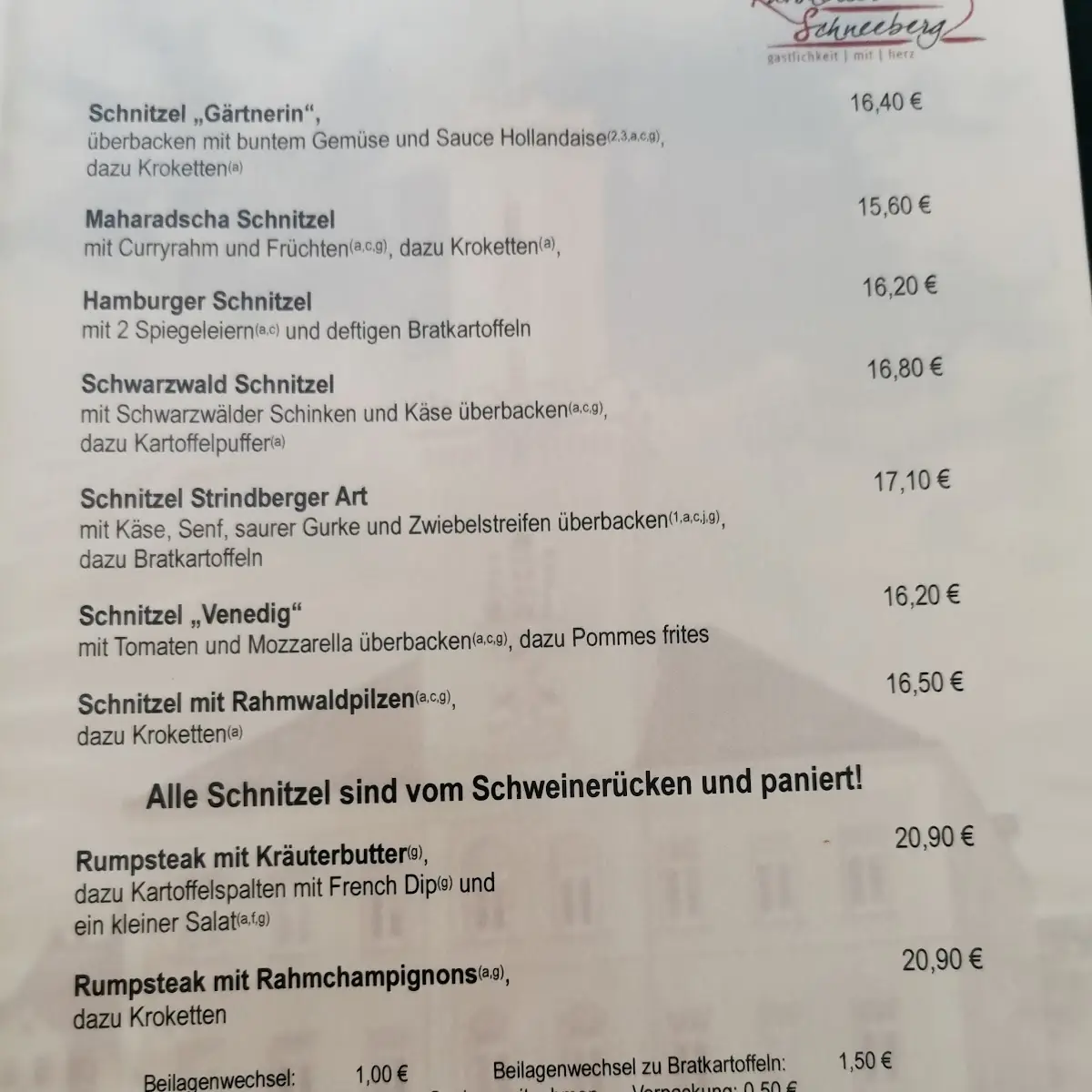 Speisekarte photo 3