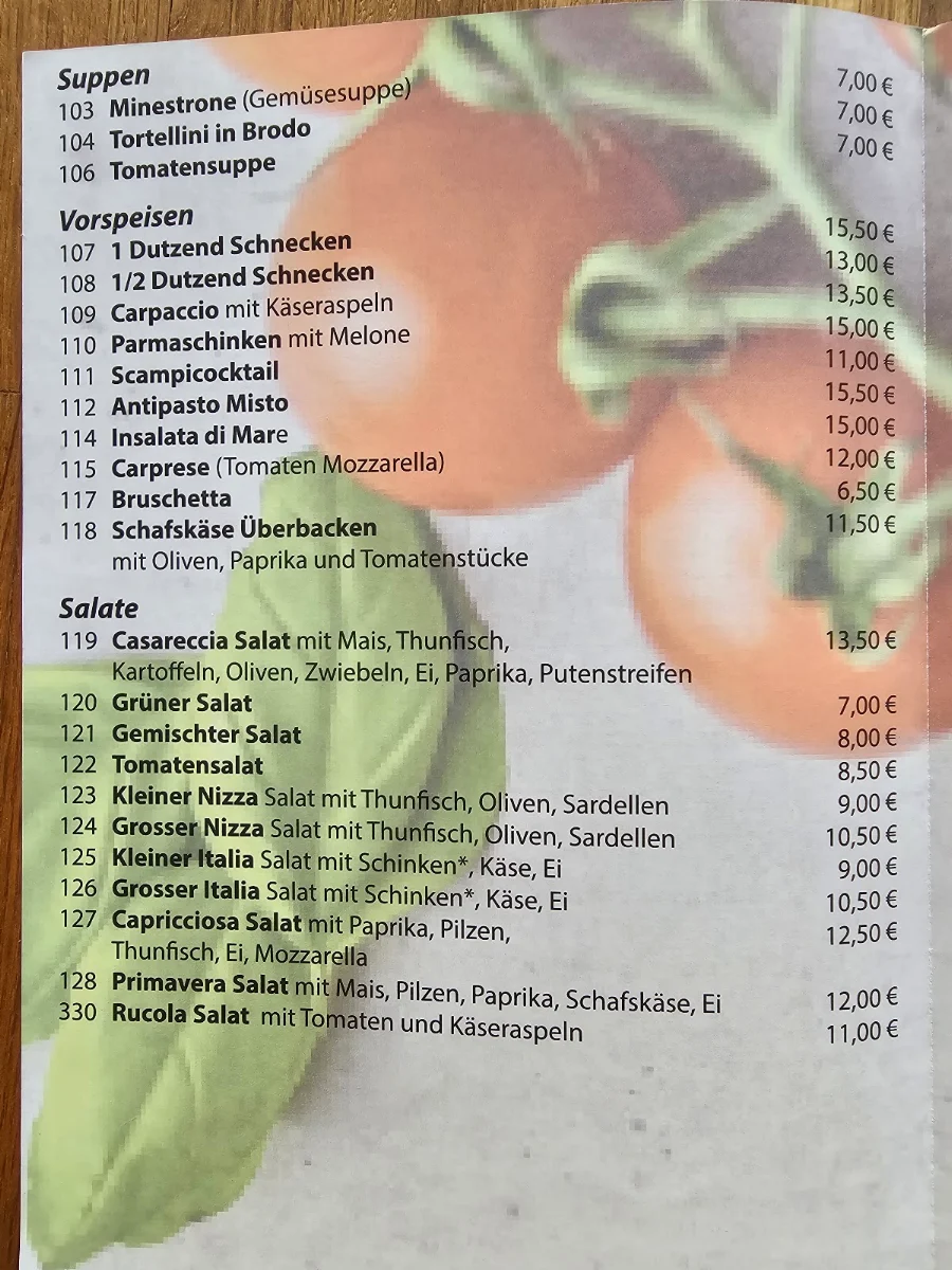 Speisekarte photo 1