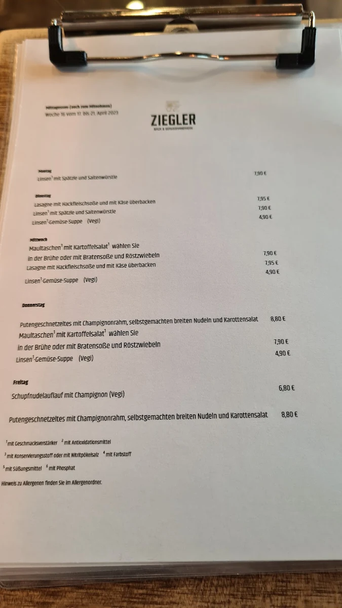 Speisekarte photo 3