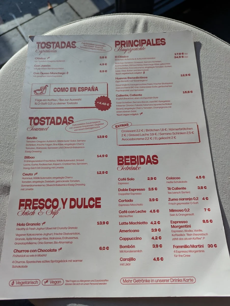 Speisekarte, Muchos Más