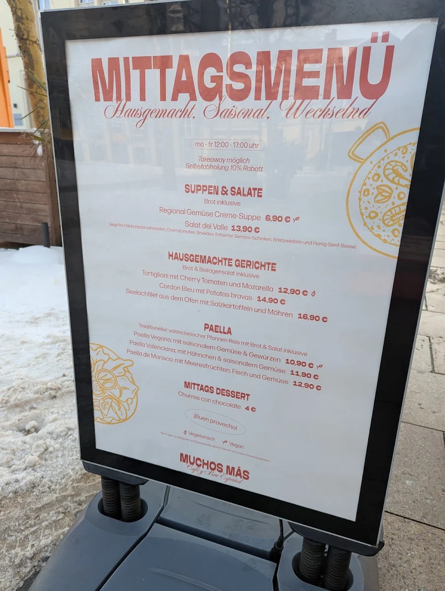 Speisekarte, Muchos Más