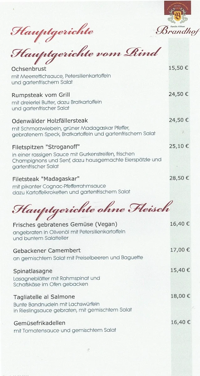 Speisekarte photo 1