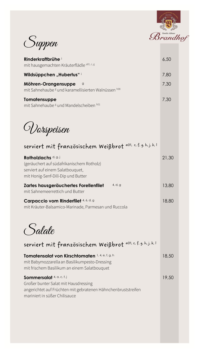 Speisekarte photo 7