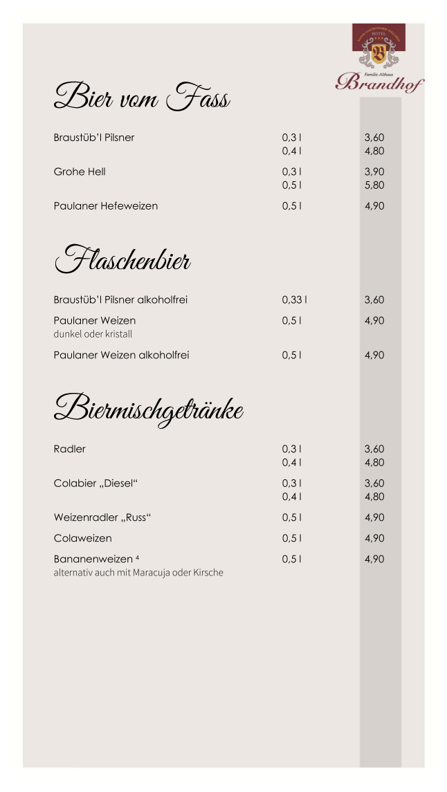 Speisekarte photo 9