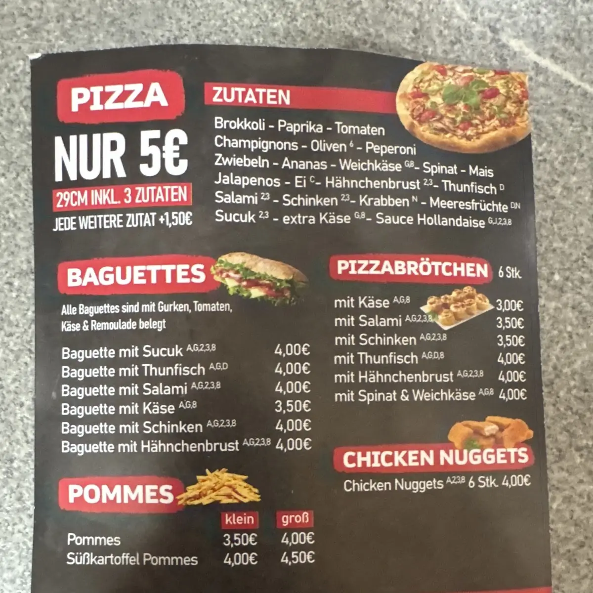 Speisekarte photo 3