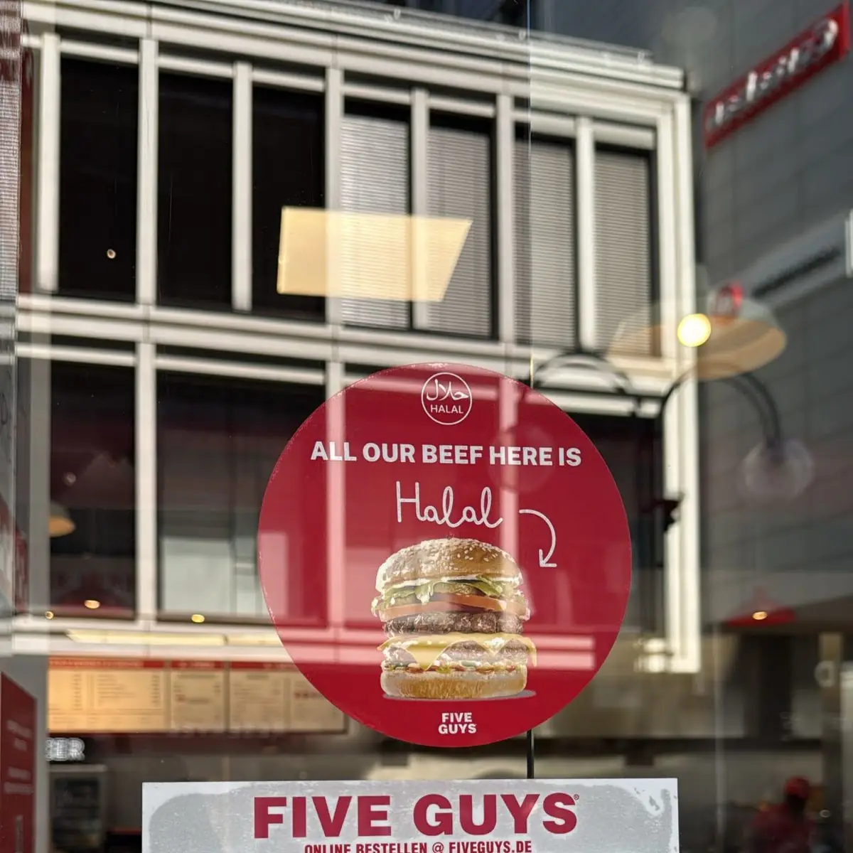Speisekarte, Five Guys Burgers and Fries Köln Neumarkt Schildergasse