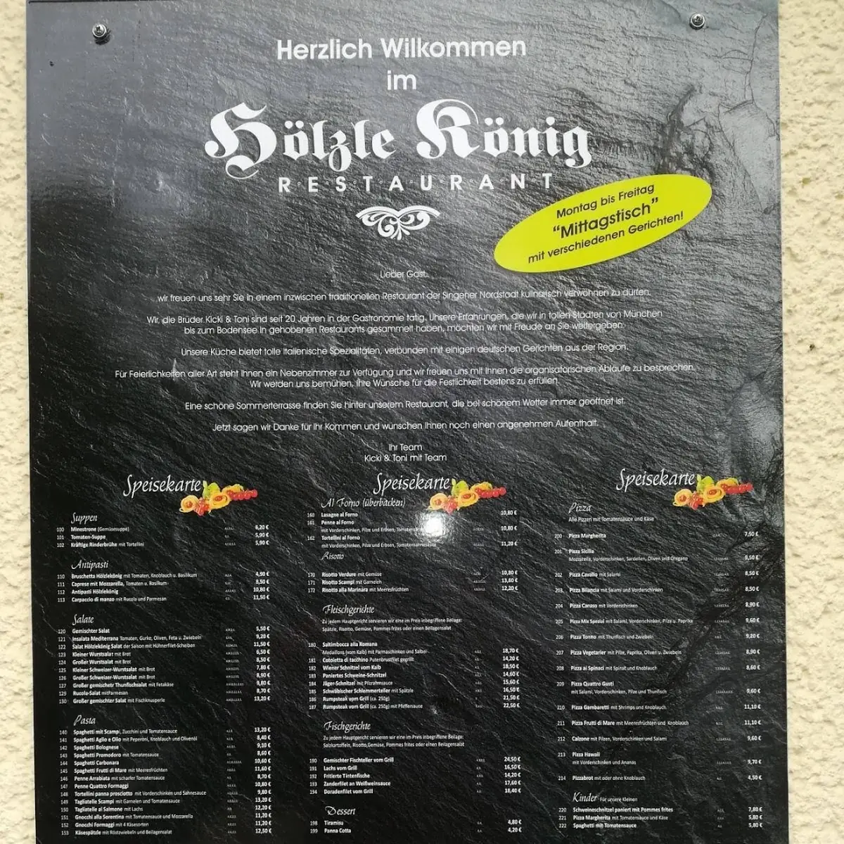 Speisekarte photo 2