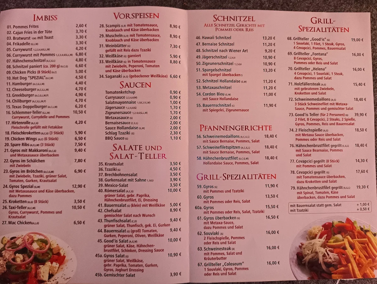 Speisekarte photo 1