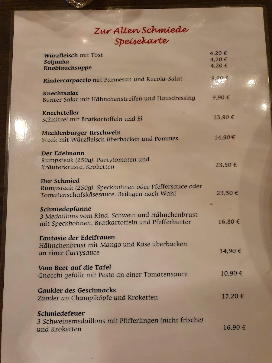 Speisekarte photo 2