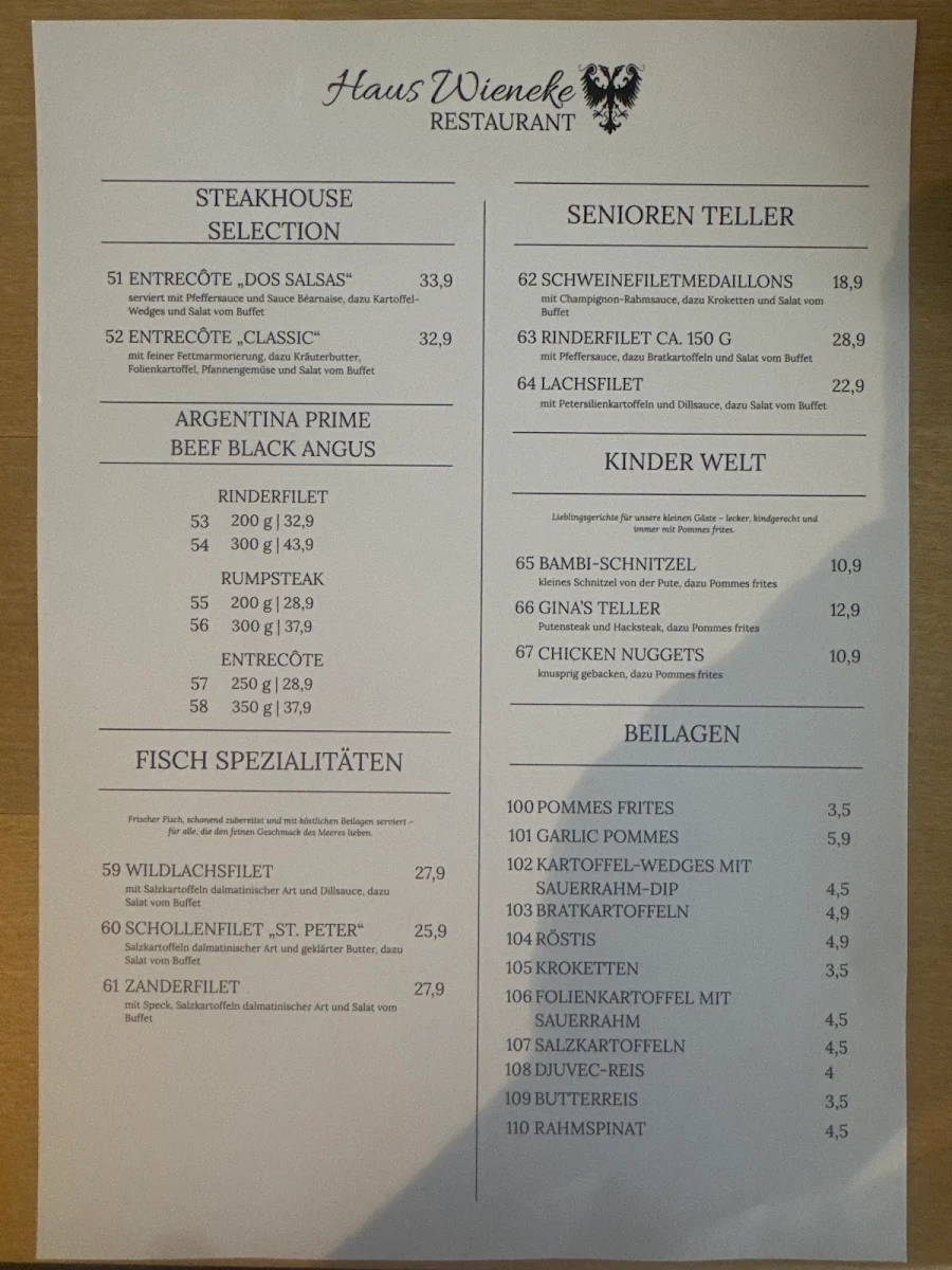 Speisekarte photo 2