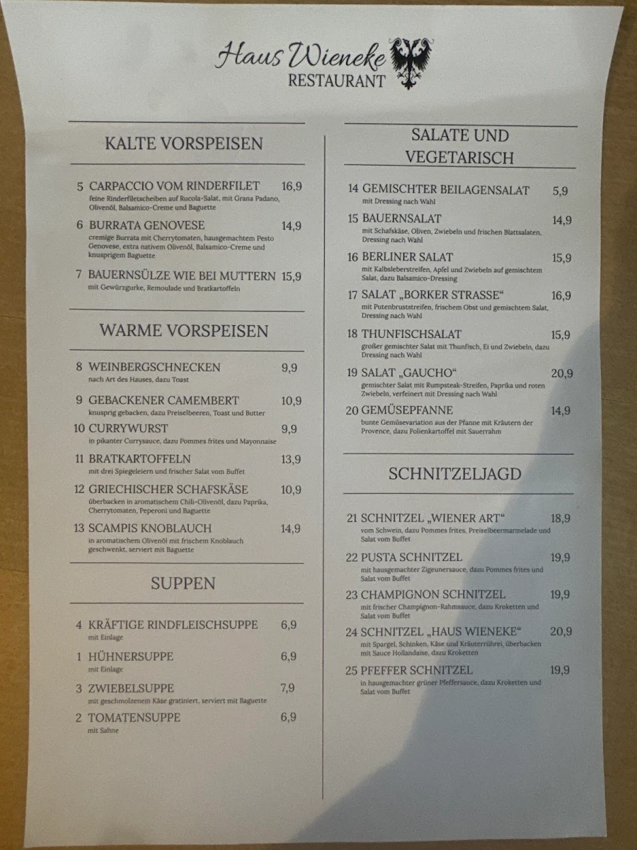 Speisekarte photo 4