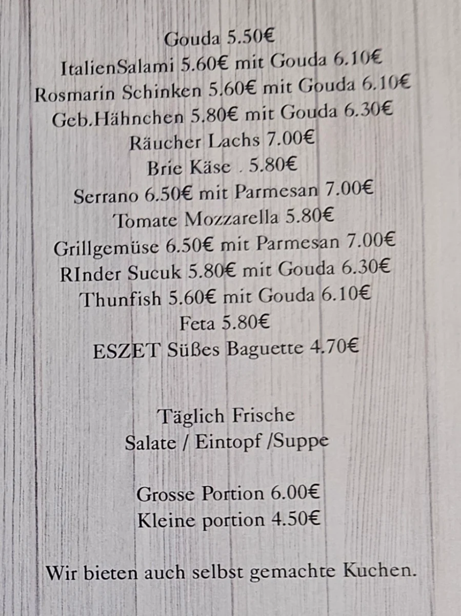 Speisekarte photo 1