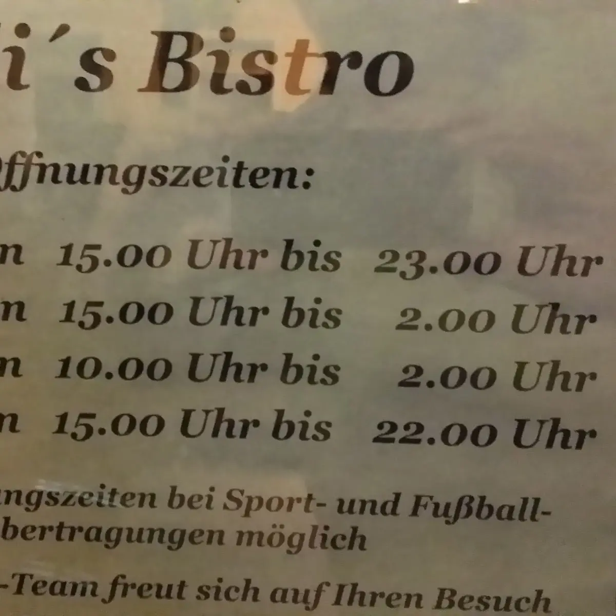 Speisekarte, Kornstadl