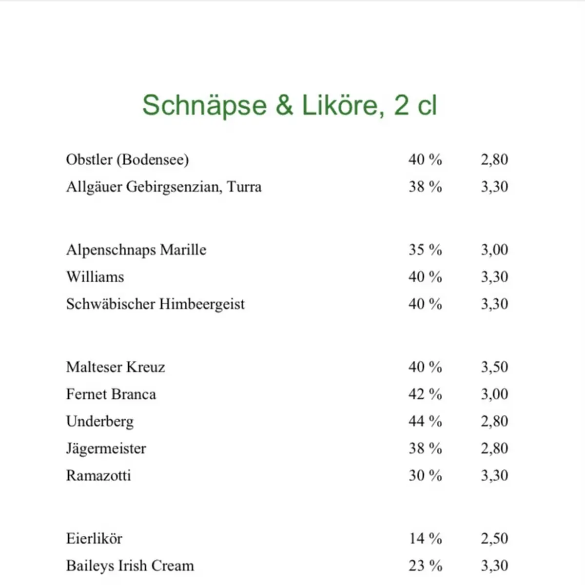 Speisekarte photo 4